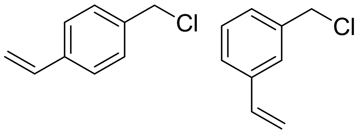 氯甲基乙烯基苯(~70% 間位 + ~30% 對位)